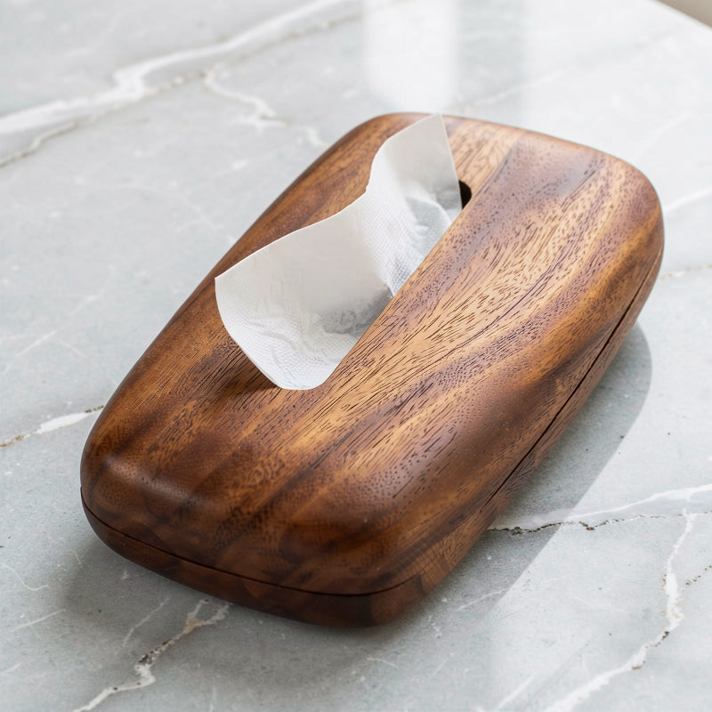 Walnut Tissue Box