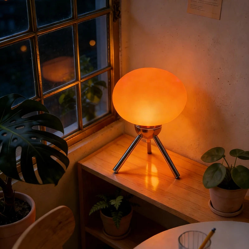 Mid-Century Glass Lamp
