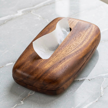 Walnut Tissue Box