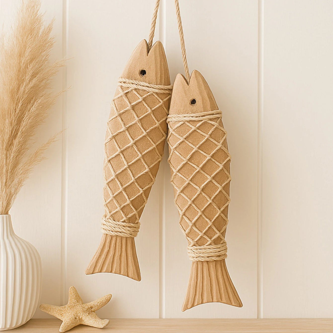 Rustic Fish Hanging Decor